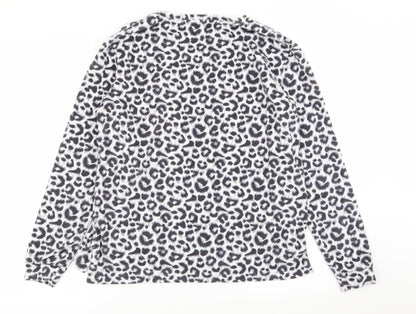 jeff and co Womens Multicoloured Animal Print  Top Pyjama Top Size 8
