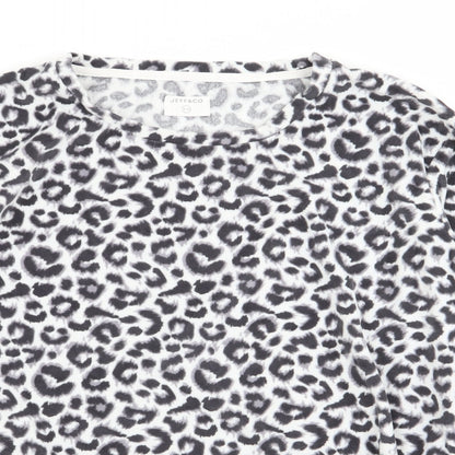 jeff and co Womens Multicoloured Animal Print  Top Pyjama Top Size 8