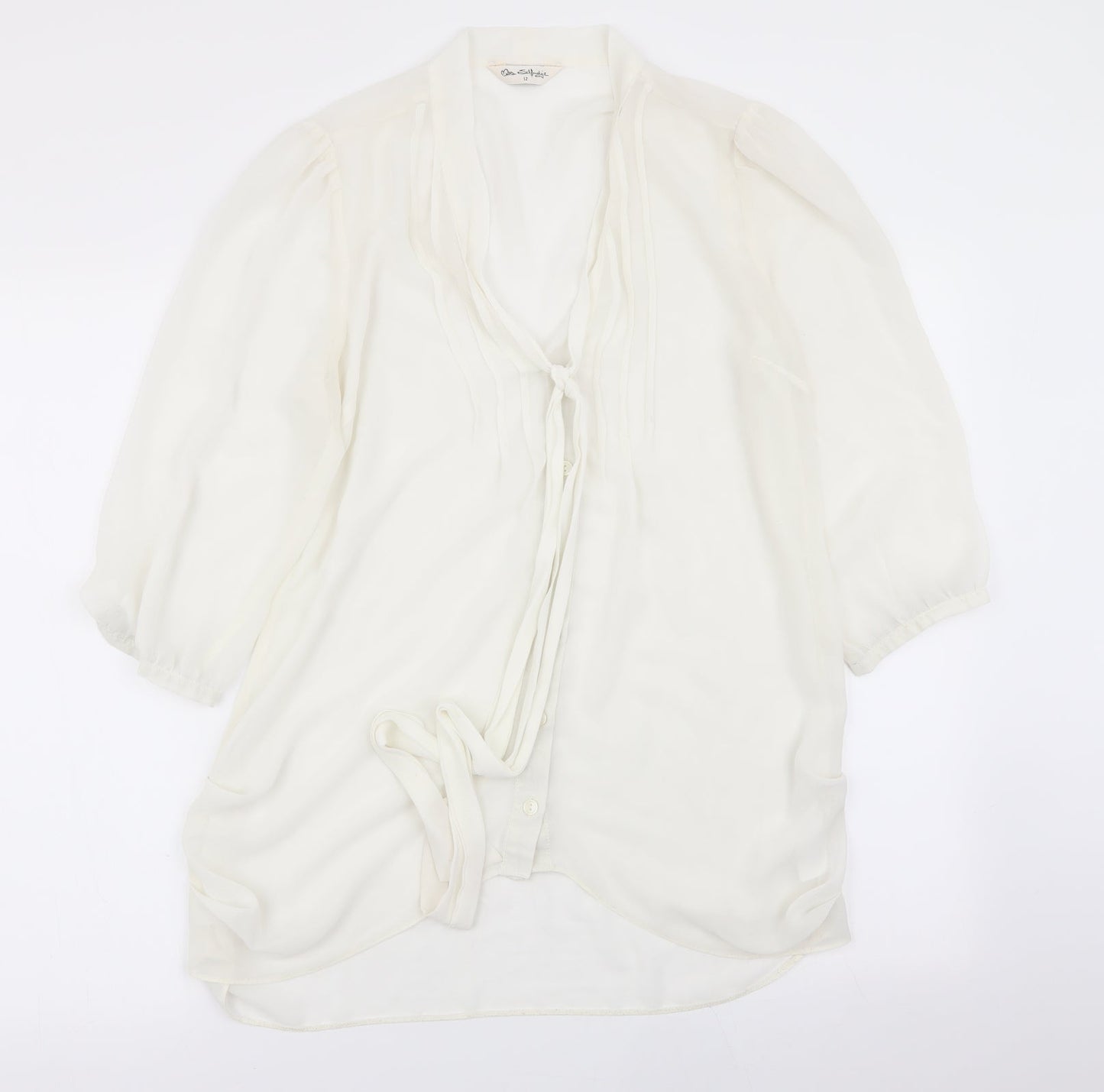 Miss Selfridge Womens White   Basic Blouse Size 12