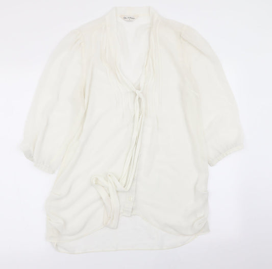Miss Selfridge Womens White   Basic Blouse Size 12