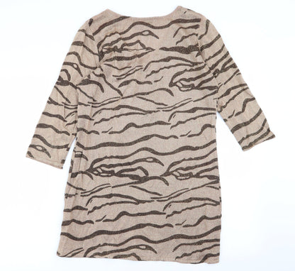 sky designs Womens Multicoloured Animal Print  Fit & Flare  Size S