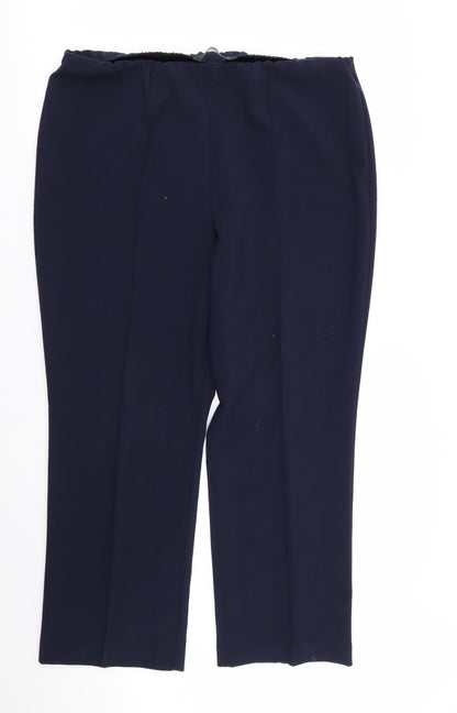 Womens UK Size 16 bonmarche Regular Fit  Blue Trousers