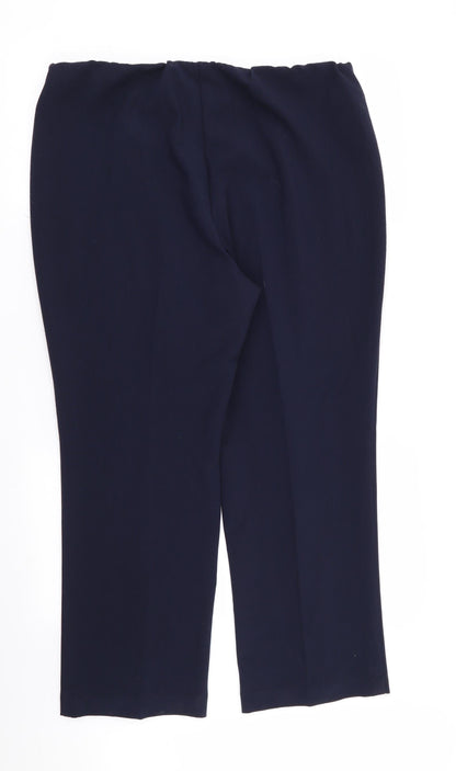 Womens UK Size 16 bonmarche Regular Fit  Blue Trousers