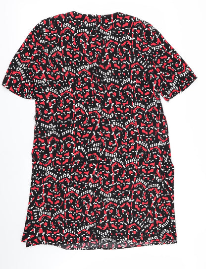 Warehouse Womens Multicoloured Geometric  Fit & Flare  Size 12