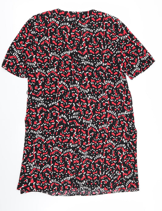 Warehouse Womens Multicoloured Geometric  Fit & Flare  Size 12