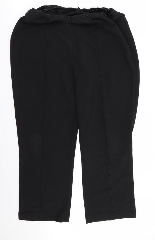 Womens UK Size 16 arista Regular Fit  Black Trousers