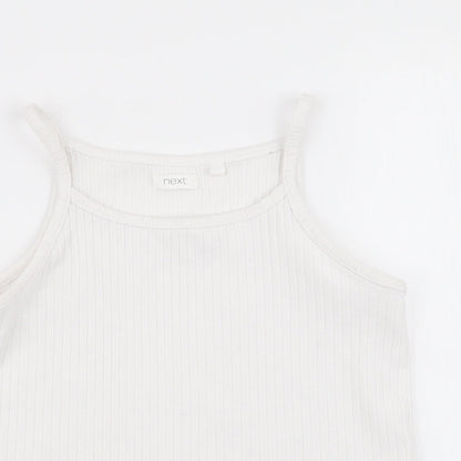 NEXT Girls White   Camisole Tank Size 11 Years