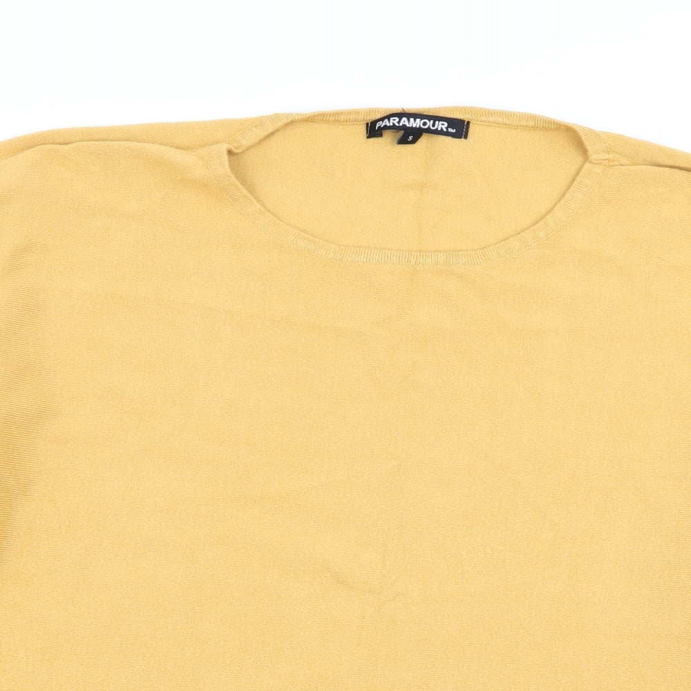 Womens UK Size S paramour Yellow Pullover Jumper