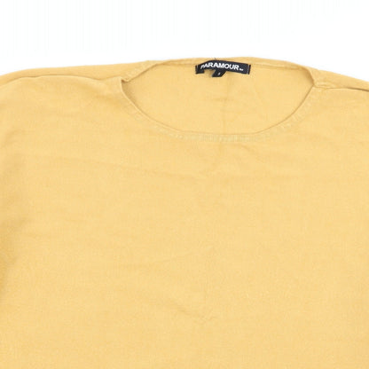 Womens UK Size S paramour Yellow Pullover Jumper