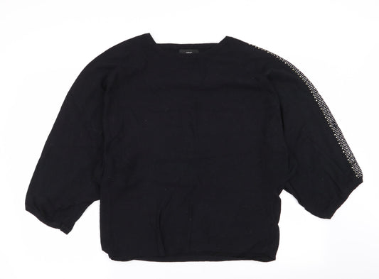 Womens UK Size M NEXT Black Pullover Jumper