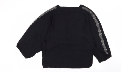 Womens UK Size M NEXT Black Pullover Jumper