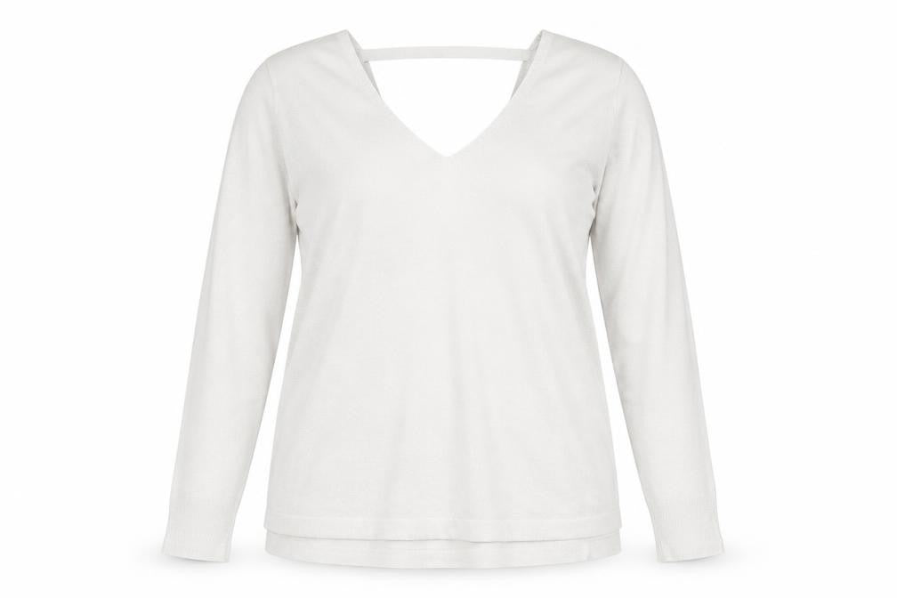Womens UK Size L Oasis Silver Basic T-Shirt