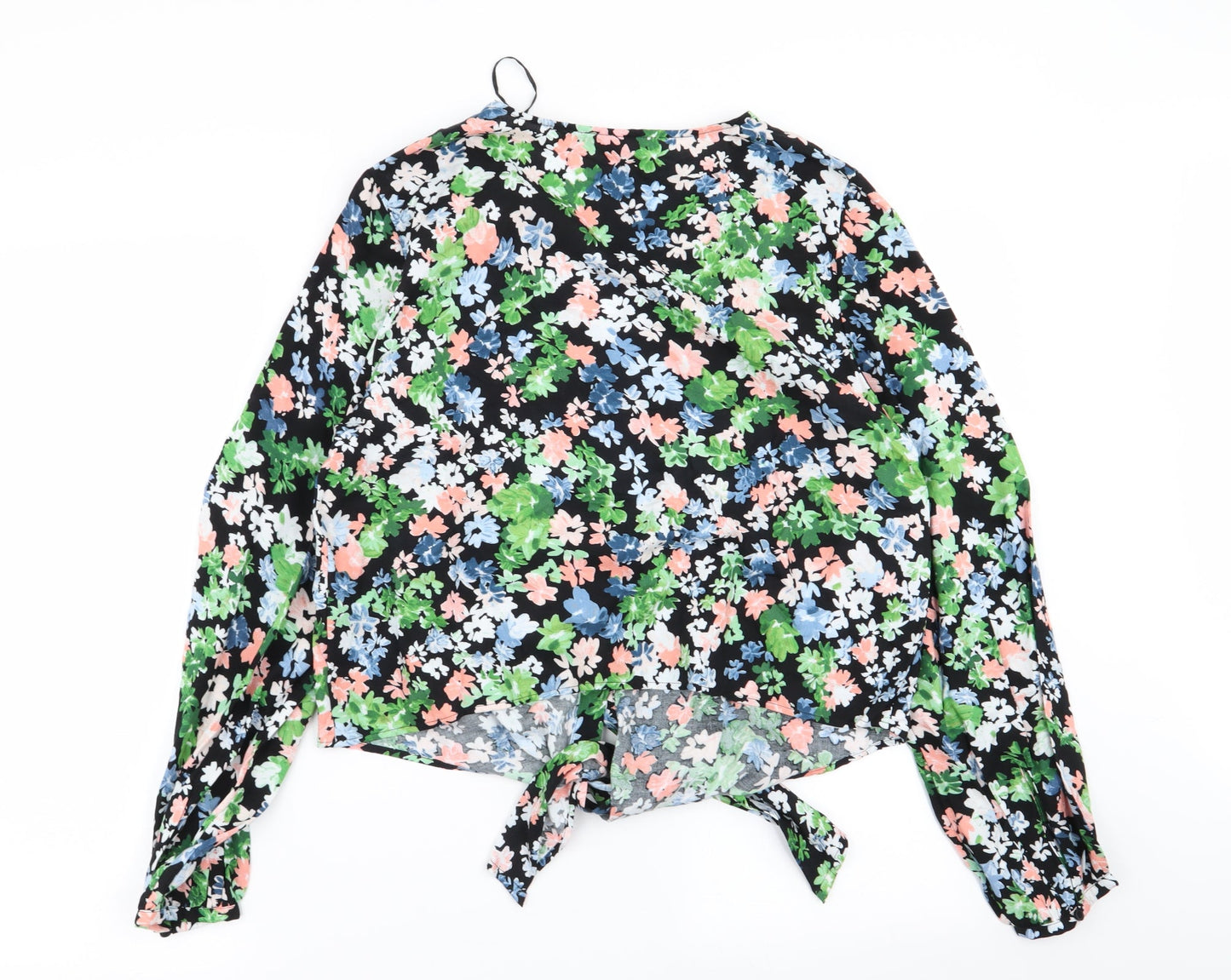 Womens UK Size M H&M Multicoloured Basic Button-Up