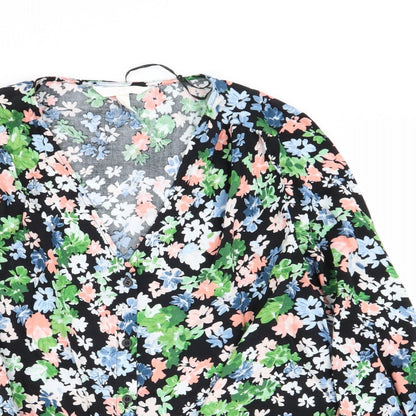 Womens UK Size M H&M Multicoloured Basic Button-Up