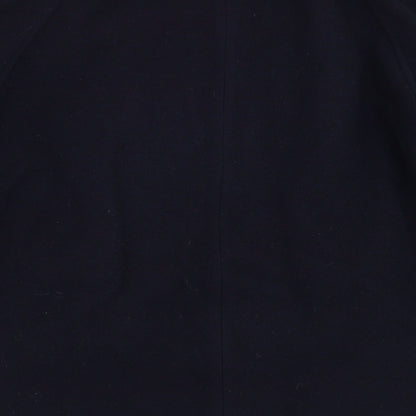 Preworn Womens Blue   Overcoat Coat Size 14