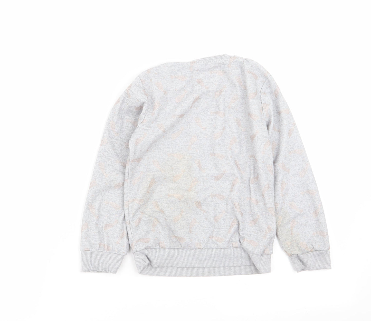 F&F Girls Grey Solid  Top Pyjama Top Size 5-6 Years