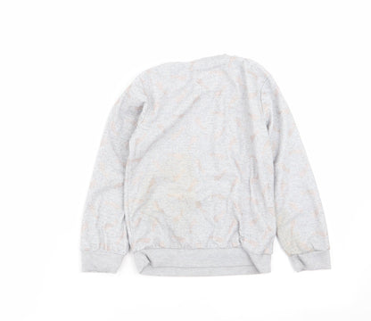 F&F Girls Grey Solid  Top Pyjama Top Size 5-6 Years