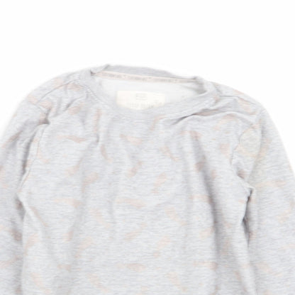 F&F Girls Grey Solid  Top Pyjama Top Size 5-6 Years