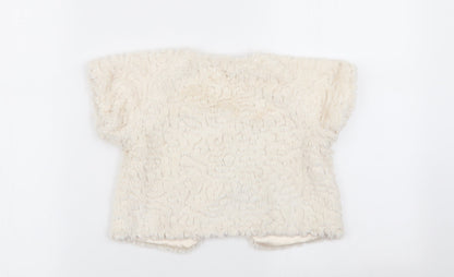 Young Dimension Girls Ivory   Cardigan Jumper Size 6-7 Years