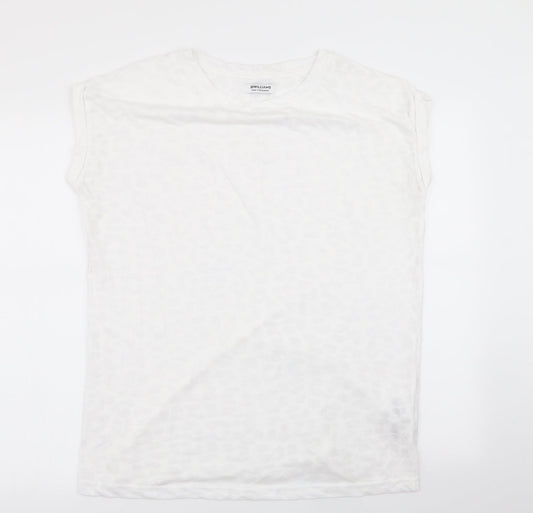 Womens UK Size 12 jd williams White Basic T-Shirt