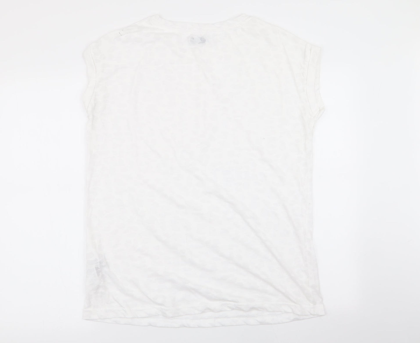 Womens UK Size 12 jd williams White Basic T-Shirt