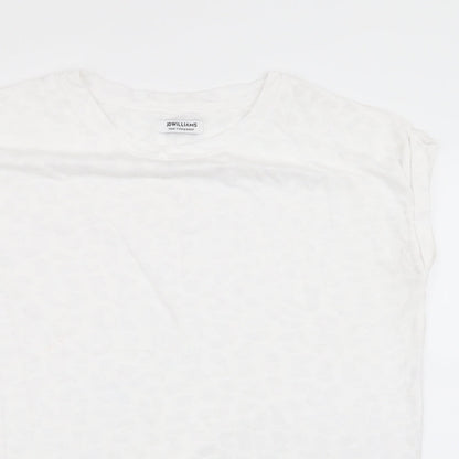 Womens UK Size 12 jd williams White Basic T-Shirt