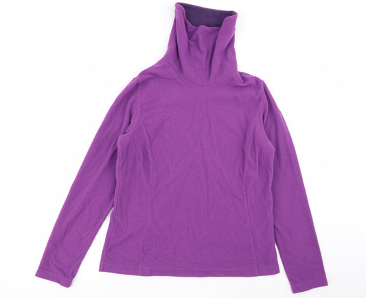Womens UK Size M DECATHLON Purple Pullover Jumper