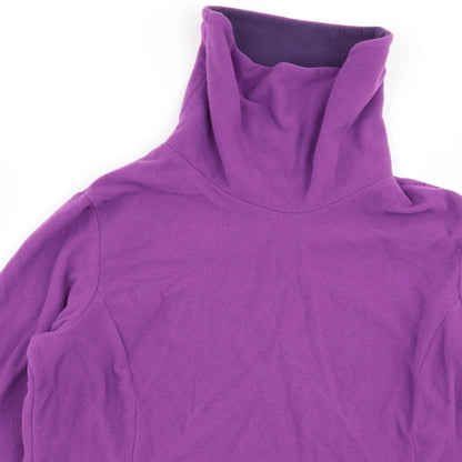 Womens UK Size M DECATHLON Purple Pullover Jumper