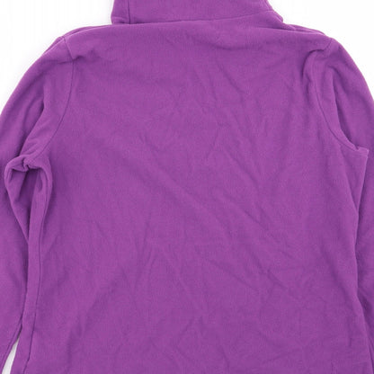 Womens UK Size M DECATHLON Purple Pullover Jumper