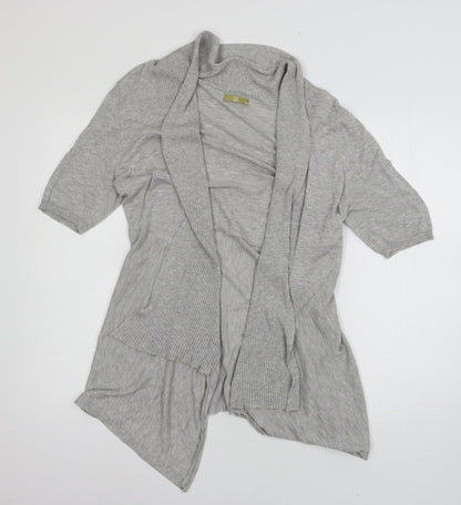 TU Womens Grey  Knit Cardigan Jumper Size 14