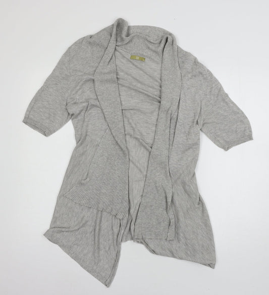 TU Womens Grey  Knit Cardigan Jumper Size 14