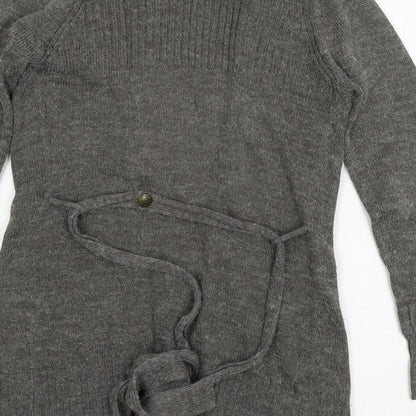 George Womens Grey  Knit Cardigan Jumper Size 10