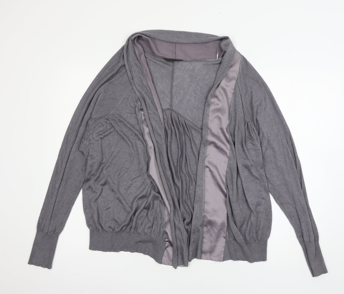 Womens UK Size 14 Miss Selfridge Grey Cardigan Jumper