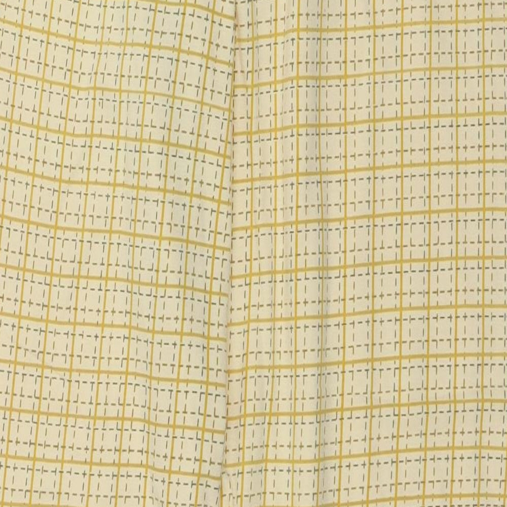 Depar Womens Yellow Geometric Jersey Top Pyjama Set Size M