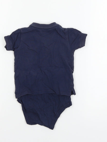 TU Boys Blue  Jersey Babygrow One-Piece Size 12-18 Months