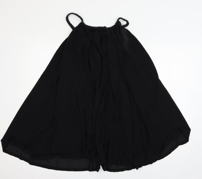 Gossip Womens Black  Chiffon Basic Tank Size M