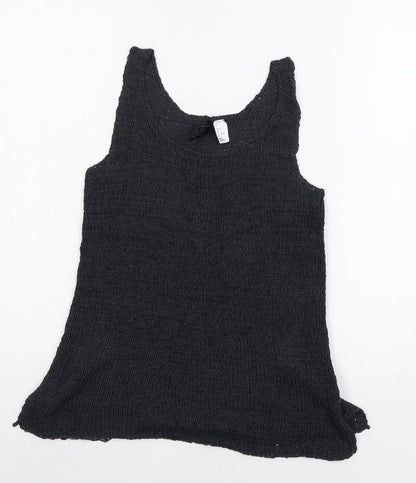 Womens UK Size 6 Divided Grey Basic Tank