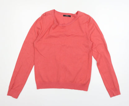 George Womens Pink  Knit Pullover Jumper Size 12