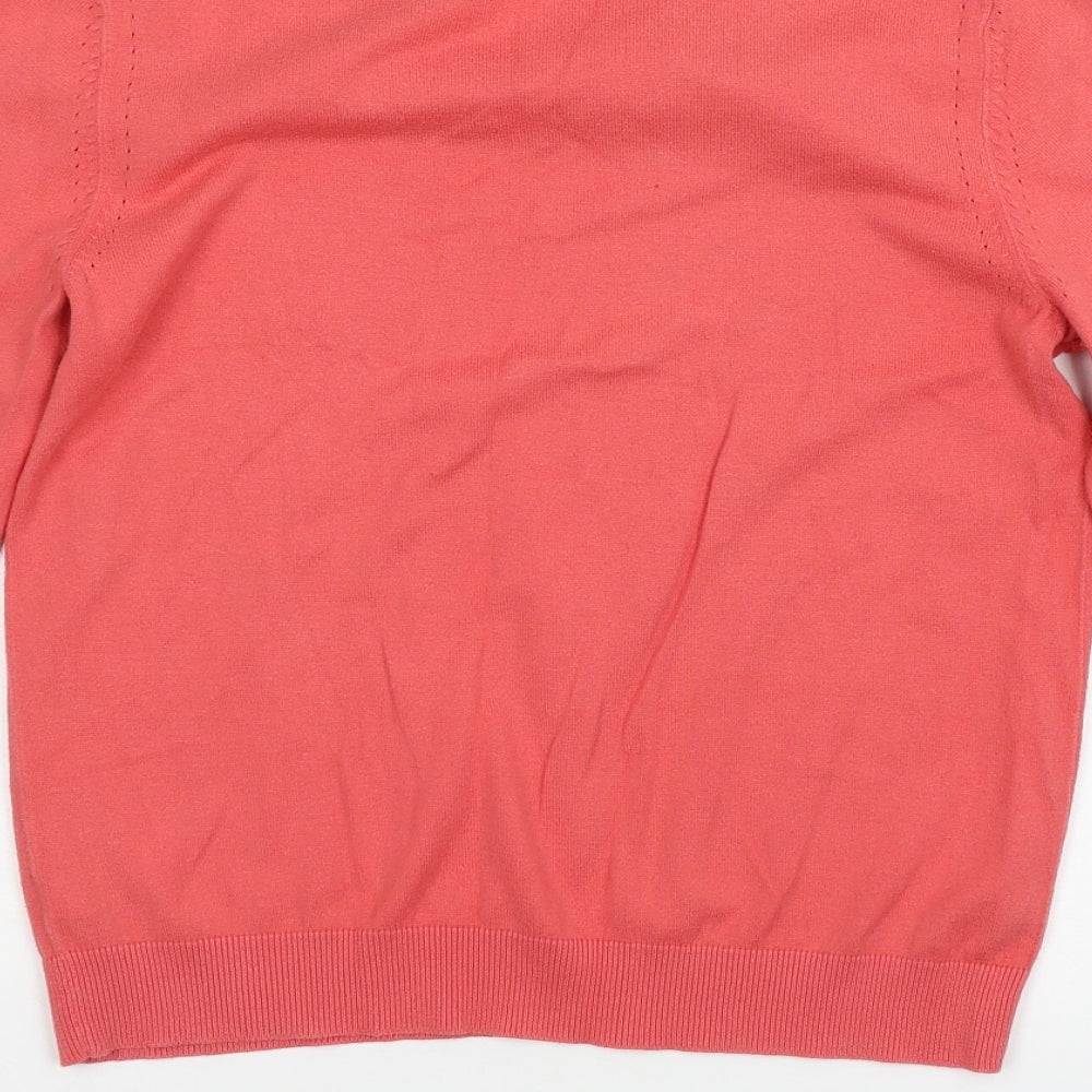 George Womens Pink  Knit Pullover Jumper Size 12