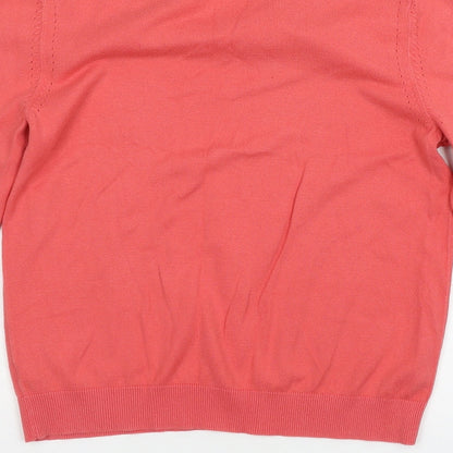George Womens Pink  Knit Pullover Jumper Size 12