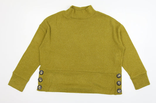 F&F Womens Green  Knit Pullover Jumper Size 10