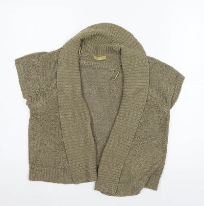 TU Womens Brown  Knit Cardigan Jumper Size 12