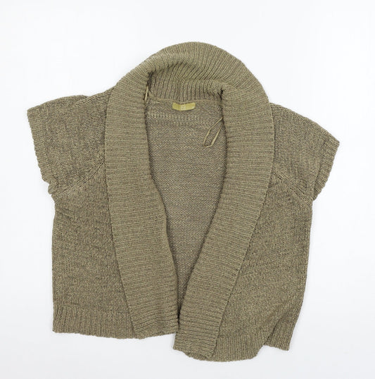 TU Womens Brown  Knit Cardigan Jumper Size 12