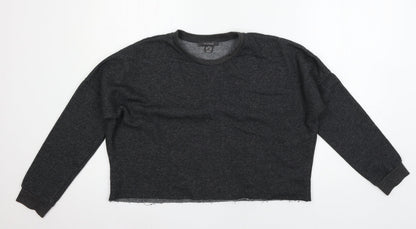 Primark Womens Grey  Jersey Pullover Sweatshirt Size 6