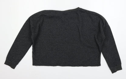Primark Womens Grey  Jersey Pullover Sweatshirt Size 6