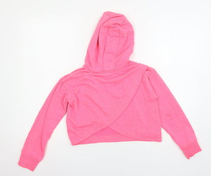 Dunnes Girls Pink  Jersey Pullover Hoodie Size 10-11 Years  - Great love