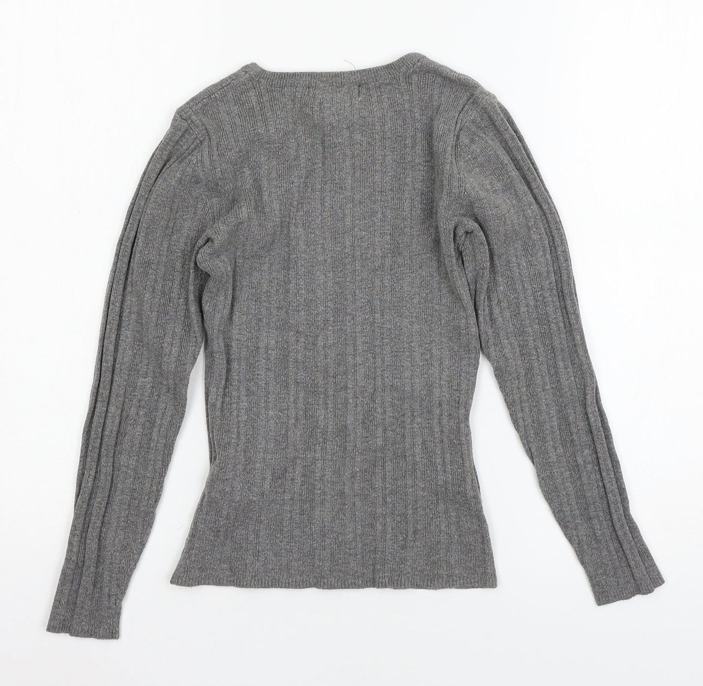 Primark Womens Grey  Knit Pullover Jumper Size 10