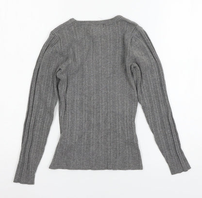 Primark Womens Grey  Knit Pullover Jumper Size 10
