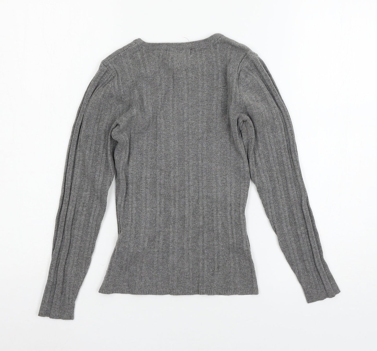 Primark Womens Grey  Knit Pullover Jumper Size 10
