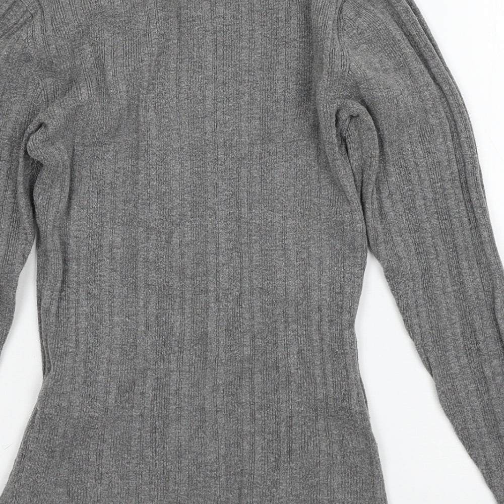 Primark Womens Grey  Knit Pullover Jumper Size 10